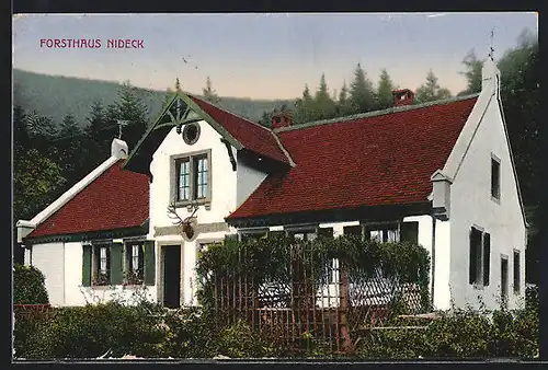 AK Nideck, Forsthaus Nideck, Frontansicht
