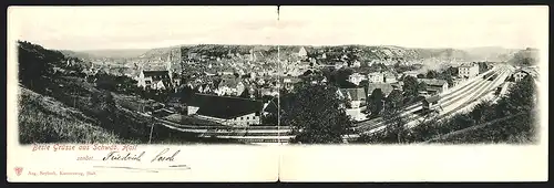 Klapp-AK Schwäb. Hall, Gesamtansicht