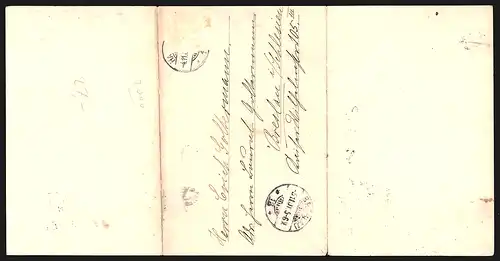 Klapp-AK Hamburg-Neustadt, Panoramablick auf den Jungfernstieg