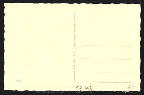 AK Königgrätz, Gesamtansicht aus der Vogelschau