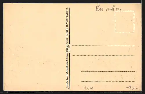 AK Bukarest, Justizpalast mit Pferdebahn