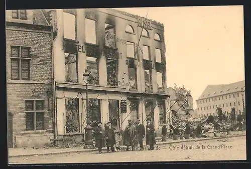 AK Termonde, Cote detruit de la Grand Place