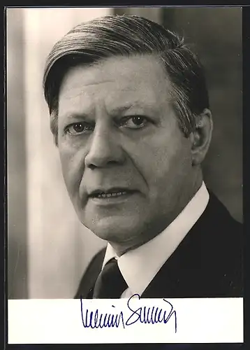 AK Portrai Bundeskanzler Helmut Schmidt