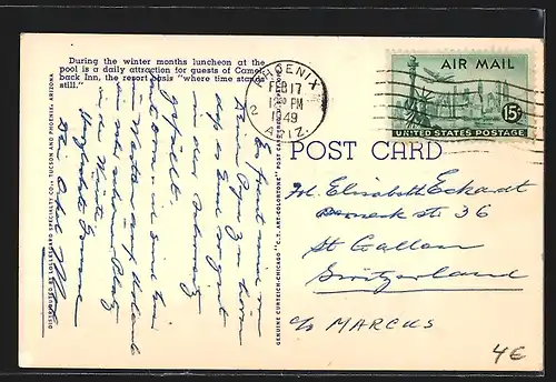 AK Pheonix, AZ, A January Scene at Camelback Inn