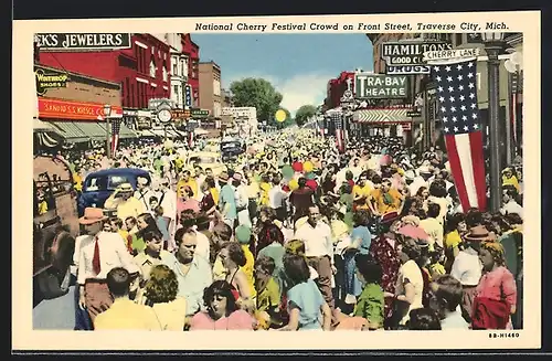 AK Traverse City, MI, National Cherry Festival Crowd on Front Street