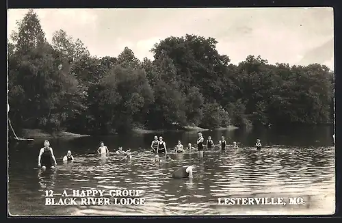 AK Lesterville, MO, A Happy Group at Black River Lodge