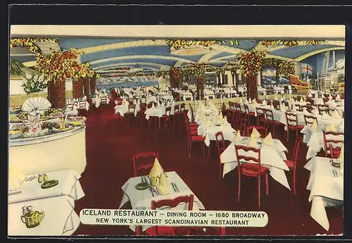 AK New York, NY, Iceland Restaurant, Dining Room, 1680 Broadway
