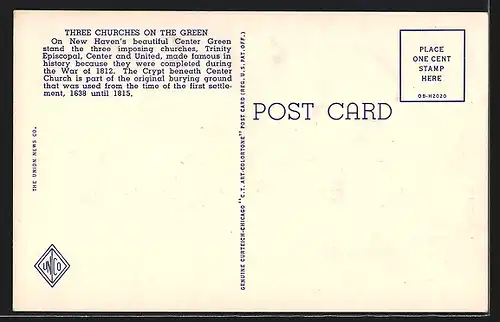 AK New Haven, CT, Three Churches on the Green