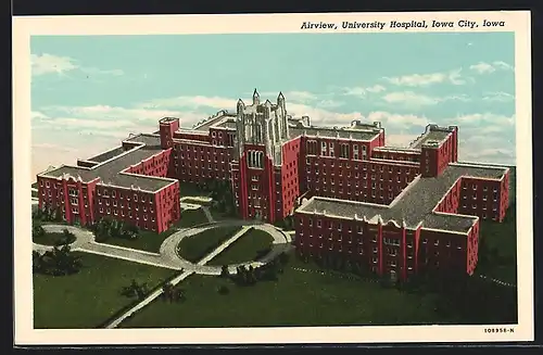 AK Iowa City, IA, Airview of the University Hospital