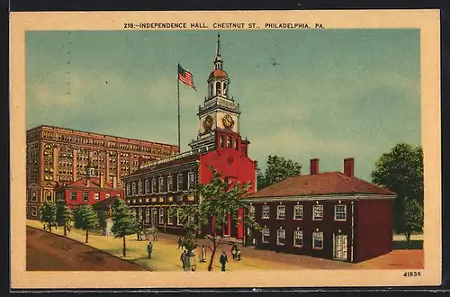 AK Philadelphia, PA, Independence Hall, Chestnut St.