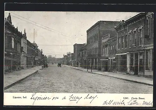 AK Ligonier, IN, View over Cavin Street