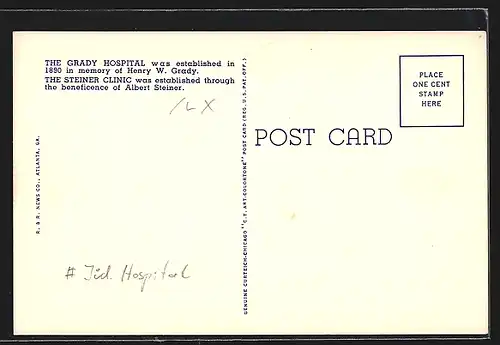 AK Altlanta, GA, Grady Hospital and Steiner Cancer Clinic