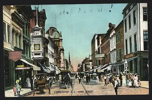 AK Charleston, SC, Horse Carriages on King Street