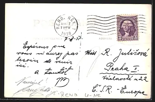 AK Reno, NE, Virginia Street at Night