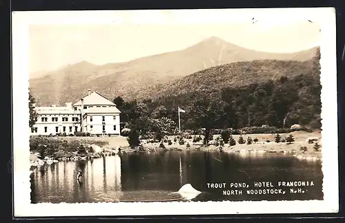 AK North Woodstock, NH, Hotel Franconia, Trout Pond