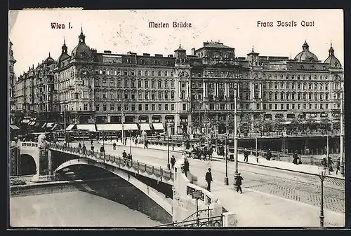AK Wien, Franz-Josefs-Kai, Marien Brücke