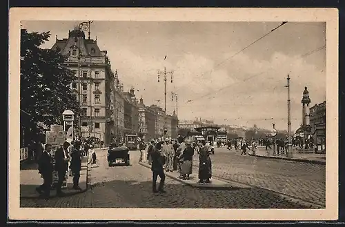 AK Wien, Graben, Partie am Franz-Josefs-Kai