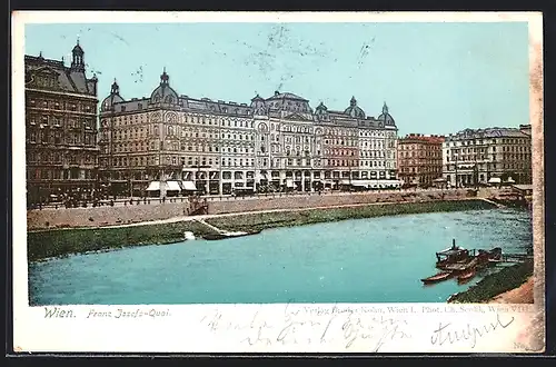 AK Wien, Franz-Josefs-Kai und der Donaukanal