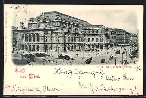 AK Wien, K. k. Hof-Operntheater