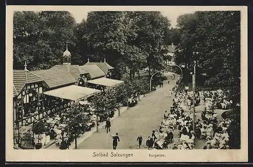 AK Bad Salzungen, Gasthaus im Kurgarten