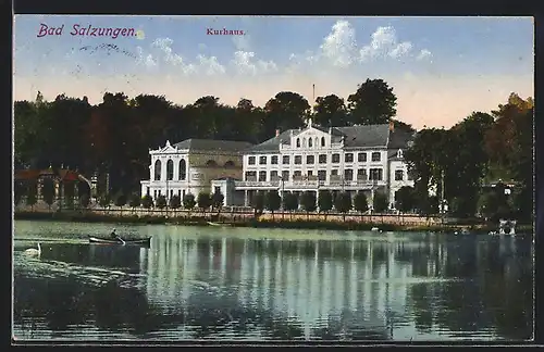 AK Bad Salzungen, Blick auf`s Kurhaus am See