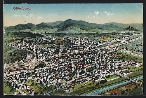 AK Offenburg, Blick über die Stadt