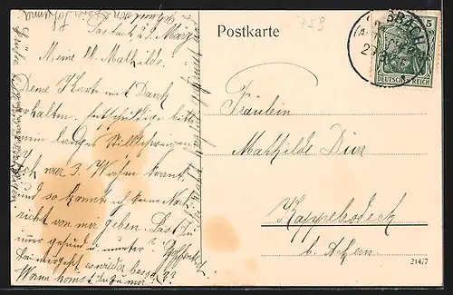 AK Sasbach b. Achern, Ortspartie mit Hornisgrinde