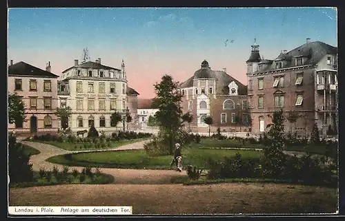 AK Landau i. Pfalz, Anlage am deutschen Tor