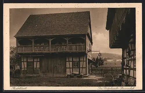 AK Rudolstadt, Im Unterhaseler Bauernhofe