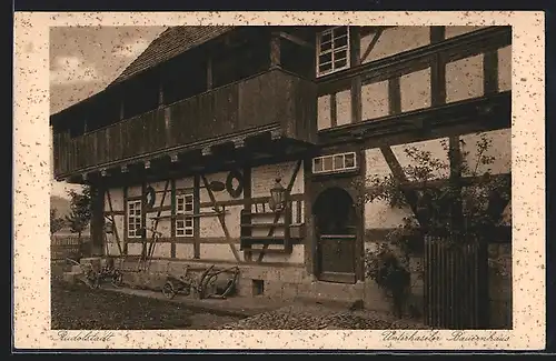 AK Rudolstadt, Unterhaseler Bauernhaus