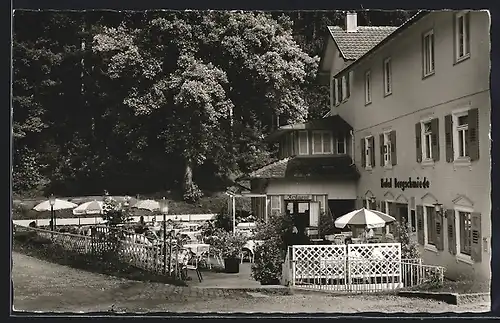 AK Marxzell /Nördl. Schwarzwald, Waldhotel Bergschmiede, Inh. Paul Rauh