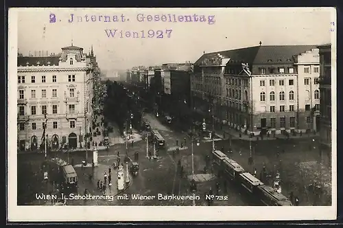 AK Wien, Schottenring mit Wiener Bankverein