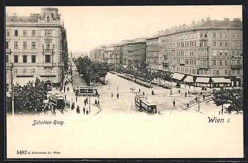 AK Wien, Reger Verkehr am Schotten-Ring