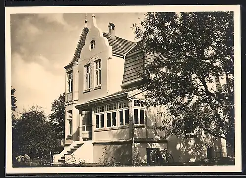 AK Hamburg-Marienthal, Blick auf die Villa, Schlageterstrasse 60