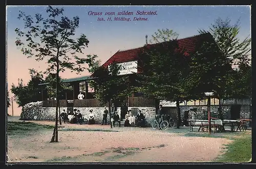 AK Dehme, Gasthaus Wilder Schmied H. Mölling