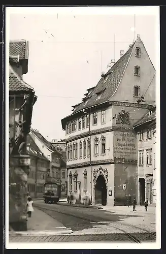 AK Erfurt, Gasthof Langhammer, Regierungsstrasse 64