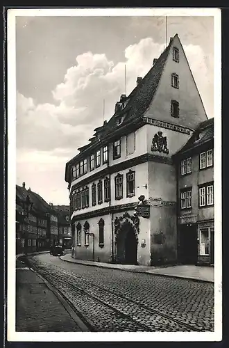 AK Erfurt, Langhammers Weinstuben, Gasthaus, Regierungsstrasse 64