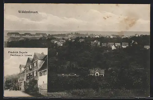 AK Wäldenbronn, Gasthaus zum Löwen, Teilansicht