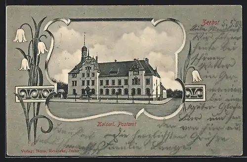 AK Zerbst, Kaiserliches Postamt