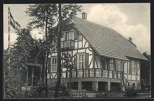 AK Rothhelmshausen, Partie am Waldhaus Dietrich