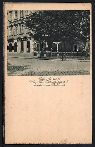 AK Wien, Cafe Monopol, Florianigasse 22
