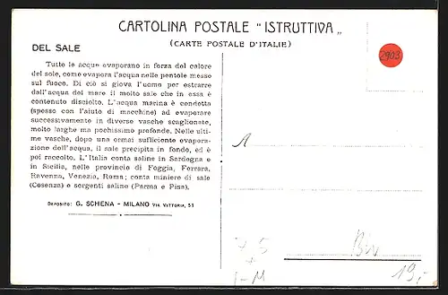 Lithographie Italien, Arbeiter im Salzbergwerk