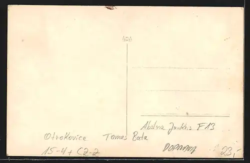 AK Otrokovice, Abgestürztes Flugzeug um 1932