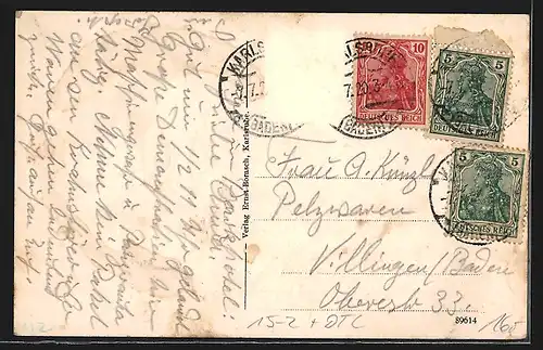 AK Karlsruhe i. B., Zeppelin-Luftschiff über Schloss