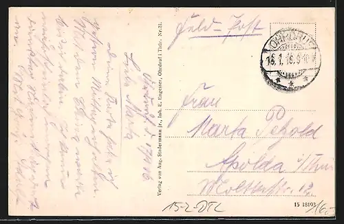 AK Ohrdruf, Truppenlager, Haupteingang an der Kaiserstrasse