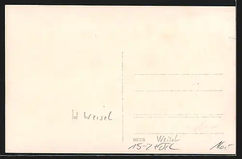 AK Weisel, Zeppelin über dem Ort