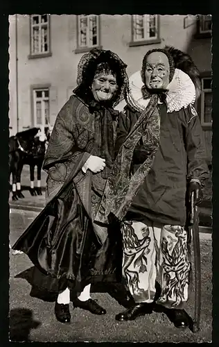 AK Villingen im Schwarzwald, Fasnet, Narro mit Morbili