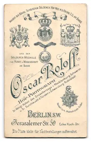 Fotografie Oscar Roloff, Berlin, Jerusalemerstr. 59, Eleganter Herr mit Schnauzbart