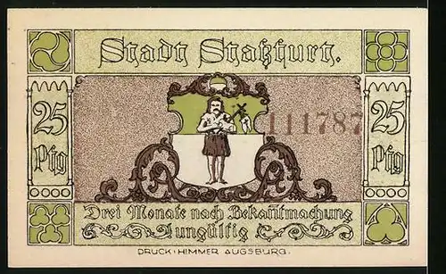 Notgeld Stassfurt 1921, 25 Pfennig, Wiege des Kalt-Bergbaues