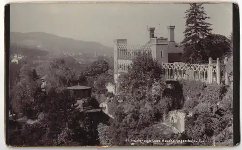 Fotografie Friedr. Spies, Baden-Baden, Ansicht Baden-Baden, die Grossherzogin Luise Haushaltungsschule, 1901